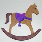 Pack of Diecut Rocking Horses pack of 4