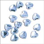 Pale Blue Diamond Hearts