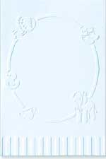 Pack 5 Luxury Embossed Baby Theme Cards & Envelopes