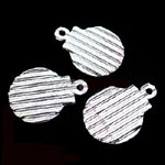 Corrugated Baubles - Silver