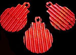 Corrugated Baubles - Red