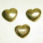 Small Puffy Gold Heart