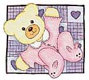 A4 Pink Teddy Designs x 6 - Decoupage Paper