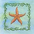 A4 Small Starfish Designs x 6 - Decoupage Paper