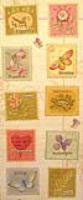 Brianna Postage Stamp Embossed Stickers