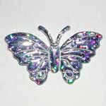 Silver Sparkling Butterfly