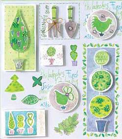 Gardening Theme - 3D Decoupage Stickers