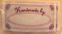 'Handmade by' Stitch in Labels Pack of 4