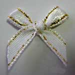 White and Gold Bow