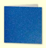 Glitter Regal Blue Card 144x144mm & Envelope