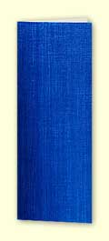 Flashy Blue Linen Card 69x184mm & Envelope