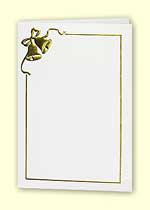 Foil Embossed Gold Bells Card 150x203mm & Envelope