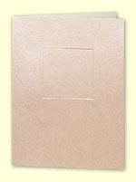 Pearl Pink Sunk Square Card 150x203mm & Envelope
