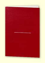 Cherry Red Sunken Square Card 104x152mm & Envelope