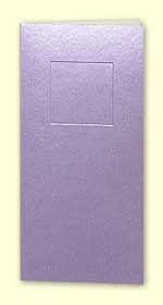 Lilac Sunken Square Card 100x210mm & Envelope