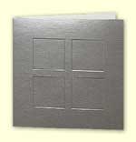 Silver 4 Panel Card 144x144mm & Envelope