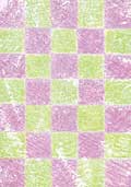 Border Panel - Green and Lilac Squares