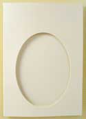 Oval Aperture Card & White Envelope 7x5