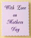 Panel: With Love on Mothers Day Lilac/Purple