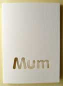 Mum Aperture Cream Card & Envelope 7x5