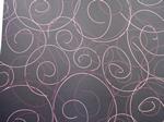 Black & Pink Swirls Scrapbooking Paper 12 x 12"