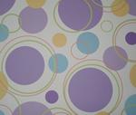Large White & Purple Dots Scrapbooking Paper 12x12"