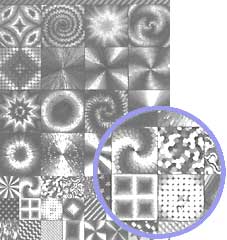 Silver A4 Card: Elements Silver Squares Toppers Range