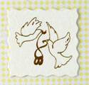 Doves and Rings White & Silver pack of 10