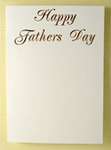 Happy Fathers Day Gold Card & Envelope