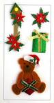 Christmas Teddy, Gift & Flowers