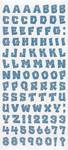 Chunky Blue Alphabet Stickers