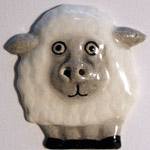 Plastic Sheep Embellishment / Button