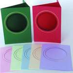 Card Pack Circle Apertures with Metallic Lining & Envelopes