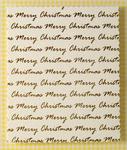 Xmas Panel - Cream & Gold Merry Christmas Panel