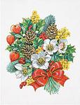 A4 Christmas Bouquet x 4 - Decoupage Paper