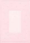 Pink Embossed Daisy Frame Card & Envelope