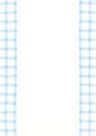 Blue gingham card and envelope