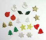 Colourful Padded Fabric Christmas Motifs Pack