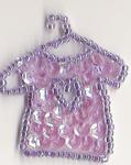 Cute Lilac Sequin & Beaded Top Topper