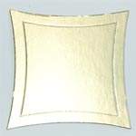 Curved square blank topper - Gold