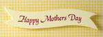 Banner - Happy Mothers Day Banner - Lemon & Pink