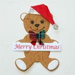 Diecut Bear - Merry Christmas