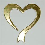 Heart Bow in Gold