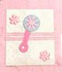 Baby Rattle Pink Topper Card