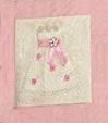 Pink and White Wedding Dress Topper Card