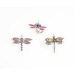 Three Painted Dragonflies