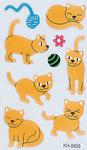 Fuzzy Cat Stickers 3D