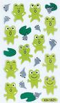 Fuzzy Frogs & Tadpoles Stickers 3D