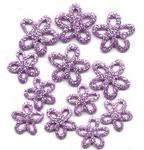 Glitter Flowers: Light Purple