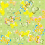 SC Double Sided Retro Butterfly Design Paper